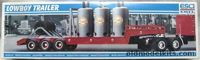 ERTL 1/25 Lowboy Trailer, 3511 plastic model kit